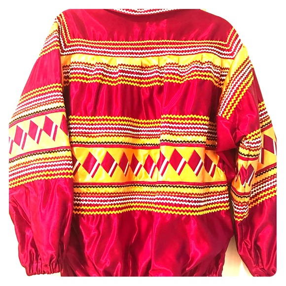 Seminole Satin Patchwork Jacket Handmade FSU - Picture 1 of 8